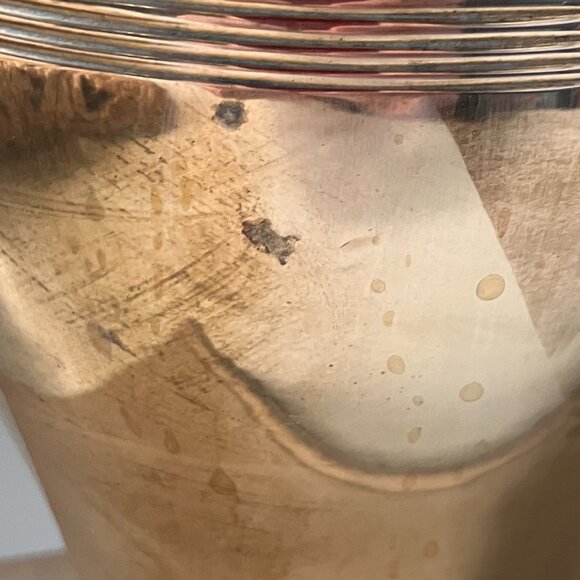 Vintage Large Brass Vase - MCM Large Brass Vase - Picture 3 of 7